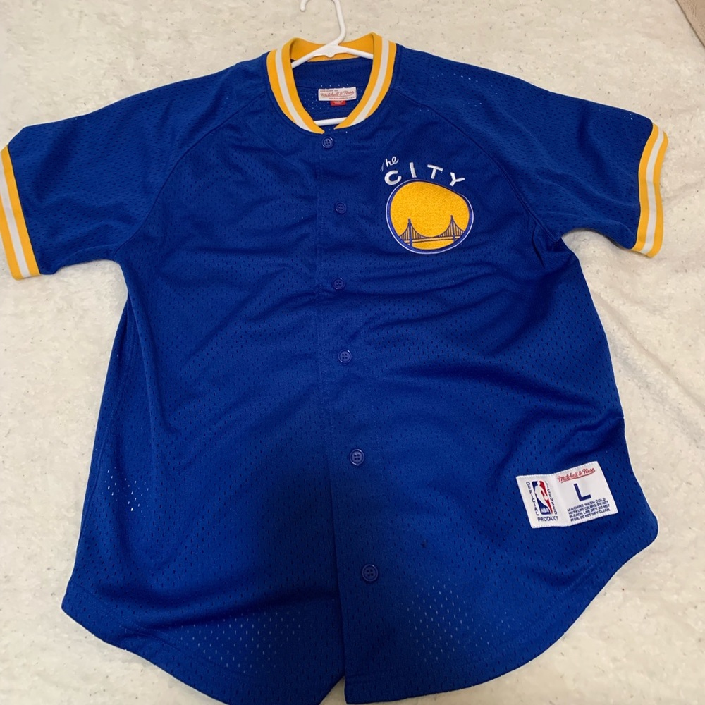 Mitchell and Ness Warriors Baseball Jersey